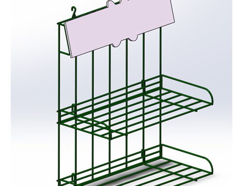 Wire counter display rack TS7537