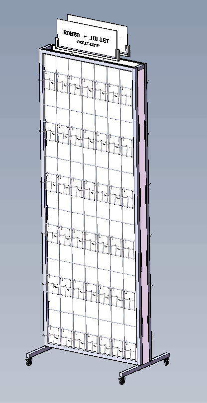 accessary display rack drawing